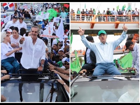 Luis Abinader y Leonel Fernández encabezan "Marcha por la Democracia"