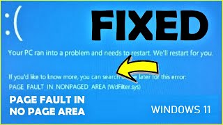 How to Fix Fault in Nonpaged Area Windows 11 [ See Pinned Comment ]