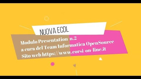 Nuova ICDL/ECDL - Modulo Presentation n.2