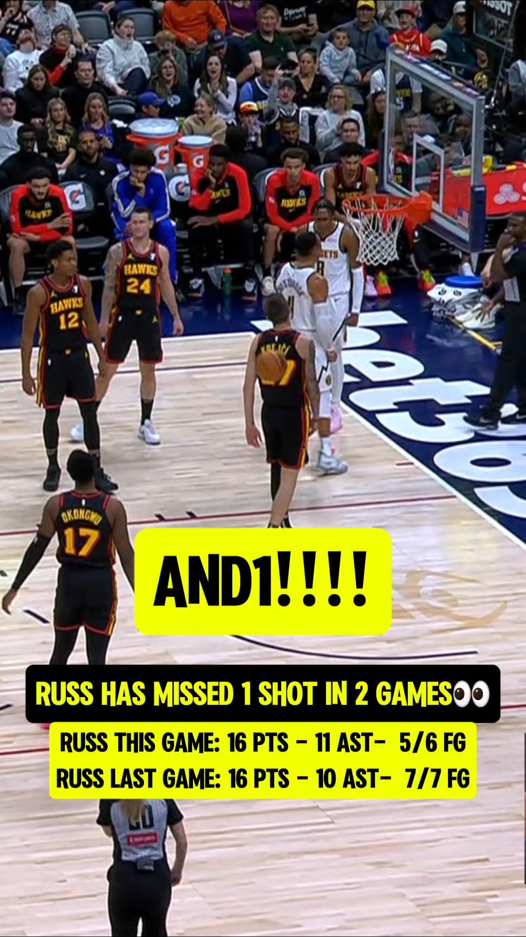 Russ CANT BE STOPPED with Jokic?