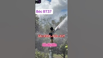 Béc tưới BT37 - Ren 49 bằng đồng. bán kính tối đa 30m 1 bên.
