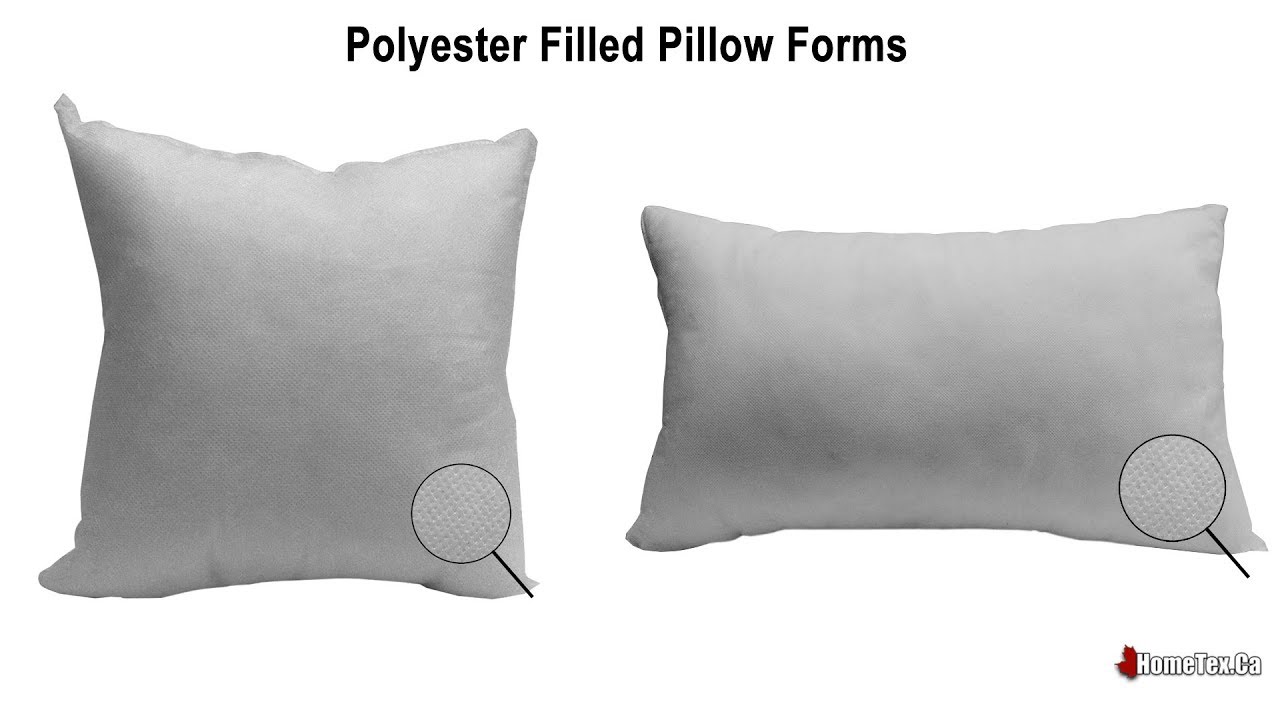 Hometex.ca Polyester PIllow Forms - YouTube