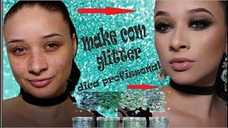 MAQUIAGEM COM GLITTER -MAKE PRO !