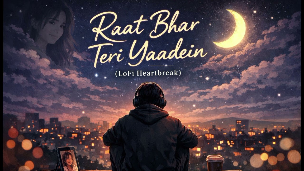 Raat Bhar Teri Yaadein LoFi Heartbreak