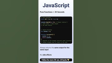 pure function in javascript #code #coding #htmlcss #reactjs #nodejs #js #javascript #shortviral #api