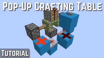 Want to Hide your Crafting Table? Minecraft Tutorial 1.18