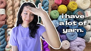 stash tour 2023 | my yarn, future knitting plans, & how i organize my stash