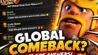 Finally global chat is back 🥰