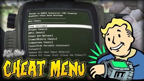 Fallout 4 - BEST CHEAT MOD EVER! - Cheat Room (PS4 Mods Showcase)