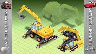 Cars Puzzles For Toddlers - Learning Street Vehicles - Fire Truck, Garbage Truck, Excavator