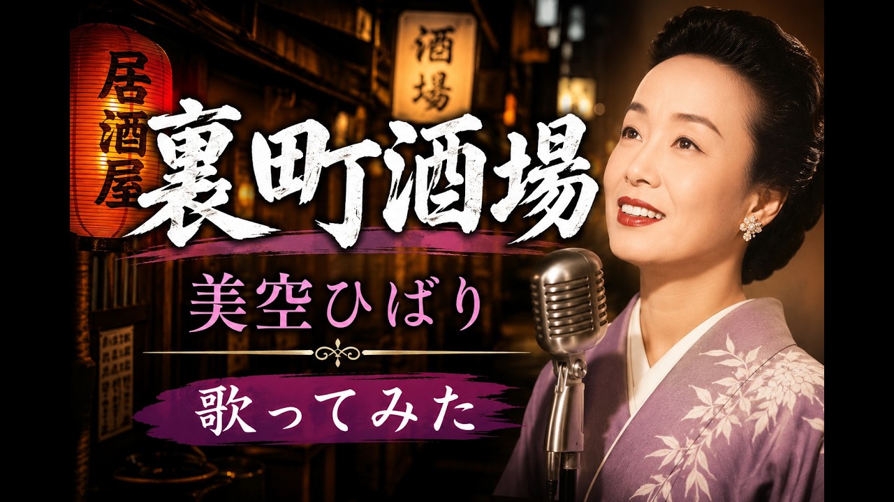 裏町酒場／美空ひばり【歌ってみた】昭和の名曲を心を込めて歌いました