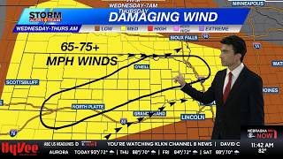 Overnight DAMAGING Wind Threat Increasing Across Nebraska - Nebraska Weather Forecast