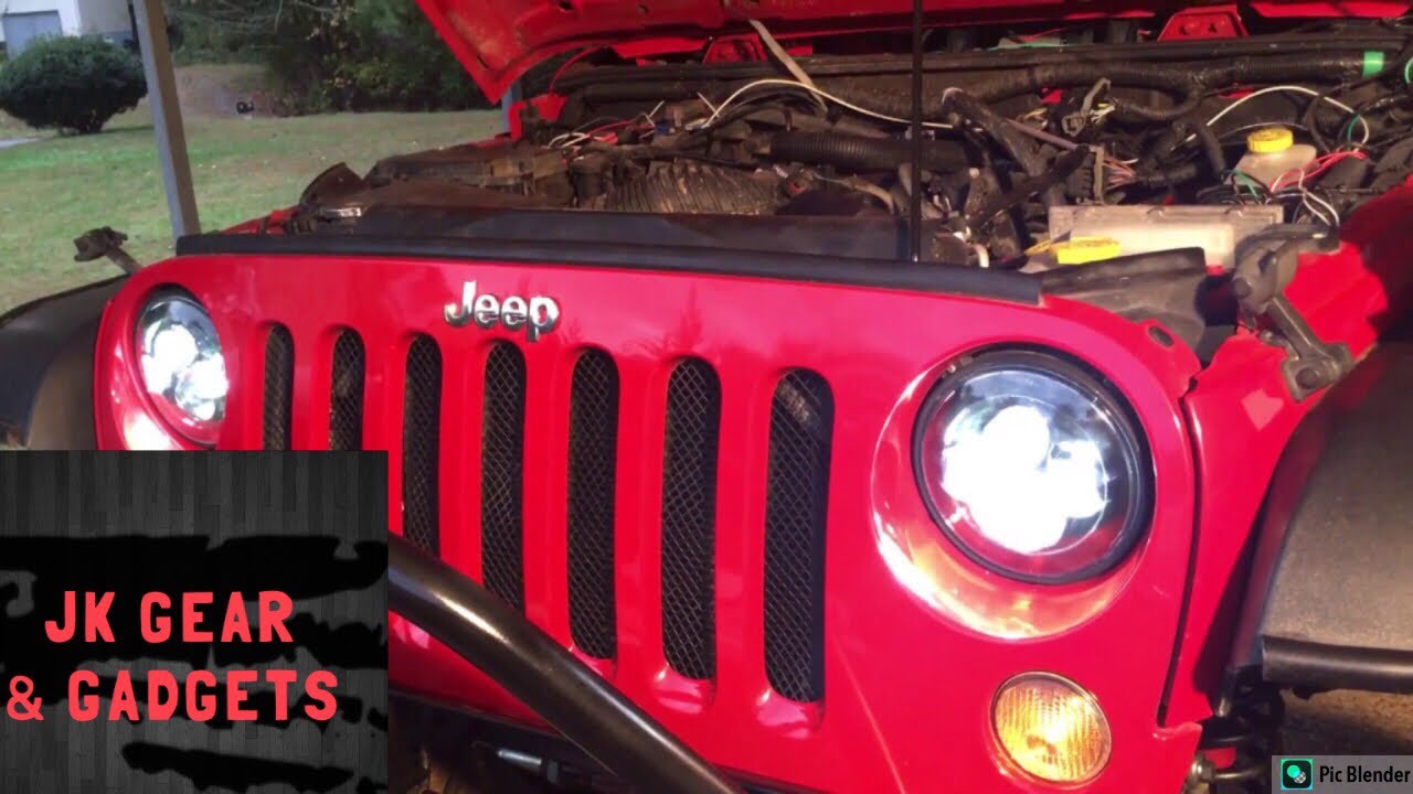 JK sunpie LED headlight high beam fix! - YouTube