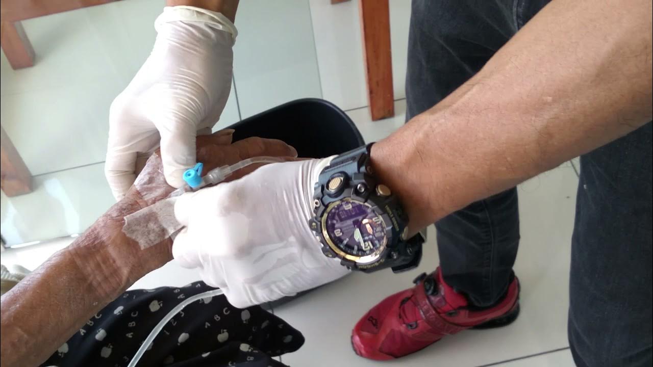 This is how to remove intravenous cannula or "dextrose set" to your