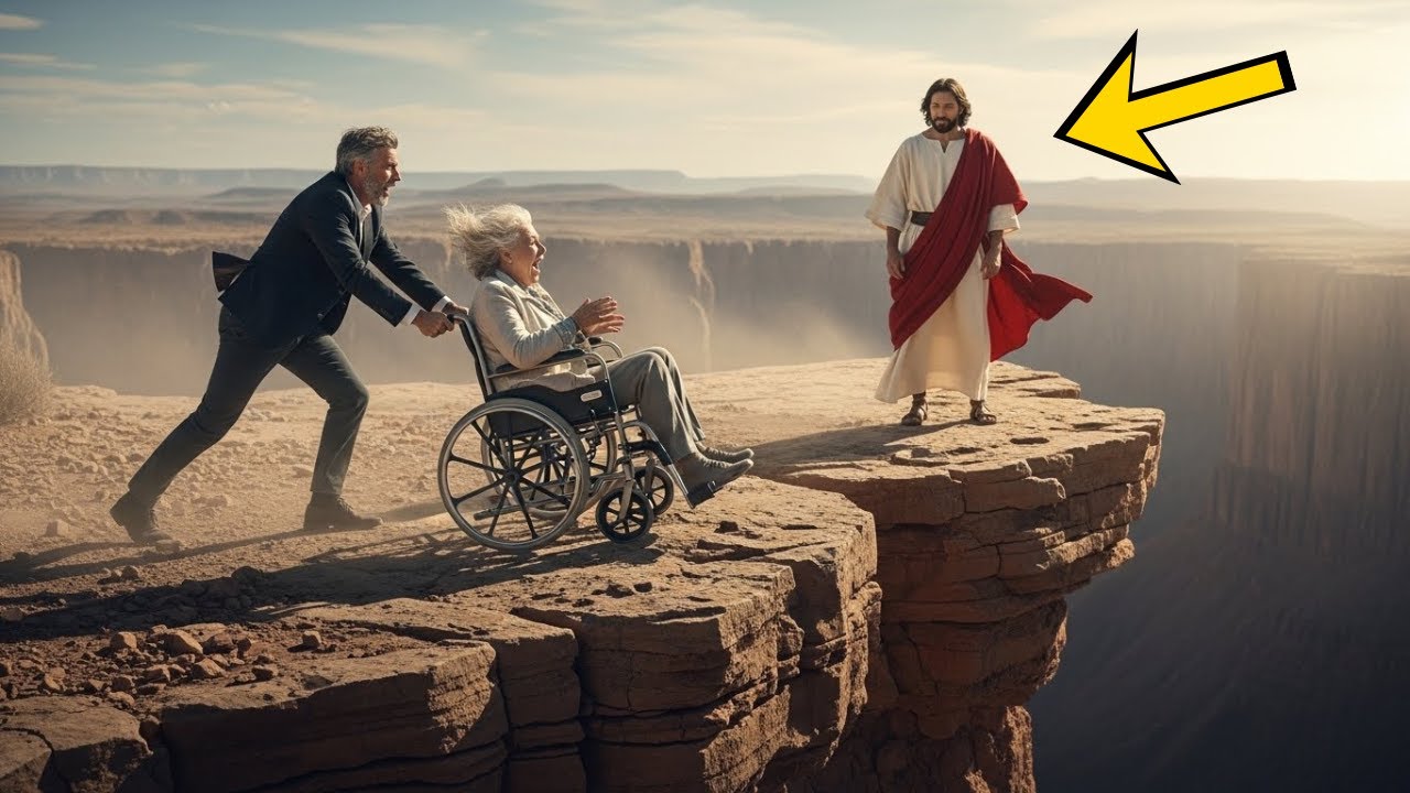 HIJO RICO EMPUJÓ A SU MADRE EN SILLA DE RUEDAS AL PRECIPICIO… PERO JESÚS VIO TODO Y HIZO ALGO