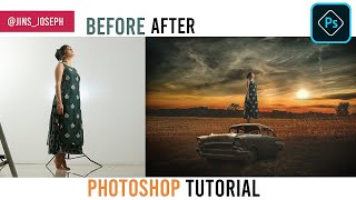photoshop manipulation tutorial 2020 | saree editing in photoshop 2020 | Girl On Antique car  2020 screenshot 4