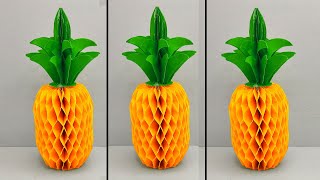 DIY Easy Paper Crafts Pineapple | Crafts With Paper Easy | Simple Paper Pineapple