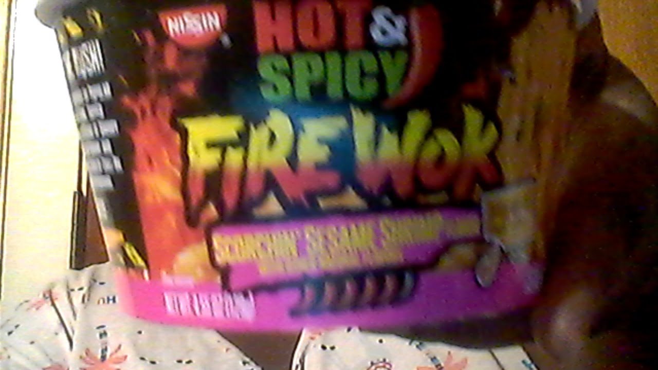 HOT AND SPICY FIREWORK RAMEN NOODLE CHALLENGE YouTube