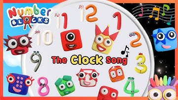 [시계송] Numberblocks Clock Song + Telling Time Song | 넘버블럭스와 시계 노래하기 | Learn to Count | Sing-along