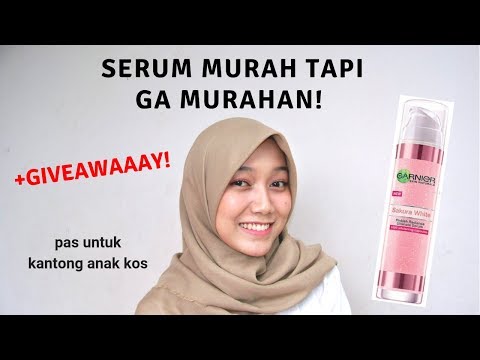 Review Garnier Sakura White Whitening Serum Cream || Verent Rusli Hyy guys ,thankyou buat kalian sem. 