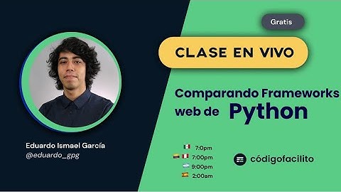 Comparando frameworks web de Python