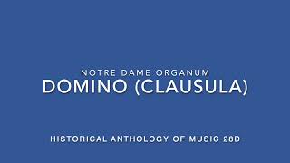 Domino (Clausula) Notre Dame Organum HAM 28d