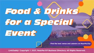 Party Tips - Food & Drinks for a Special Event