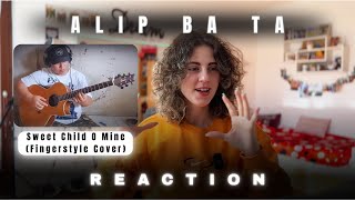 DANCER REACTS ALIP BA TA - SWEET CHILD O MINE (finger style)