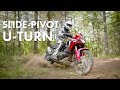 180° SKID TURNS LESSON - Fast Slide-Pivot U-Turn Technique - On Heavy Adventure Bikes