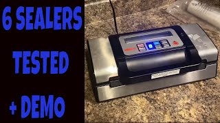 BEST Food Vacuum Sealer under $100 Foodsaver 2244  Nesco VS-12 + VS-02 --- 6 Sealers TESTED & DEMO