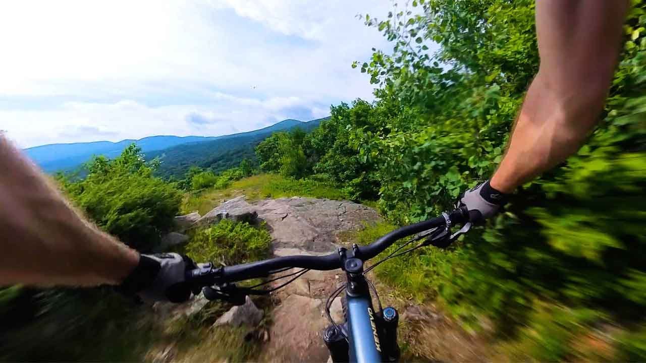 POV: Mountain Biking the Benjamin Weeks Trail, Belknap Range, Gilford, NH - Top to Bottom