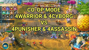 [CHESS RUSH][CO-OP MODE][S3] #113. 4PUNISHER & 4ASSASSIN VS 4WARRIOR & 4CYBORG