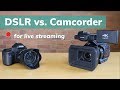 DSLR Vs. Camcorder for Live Streaming