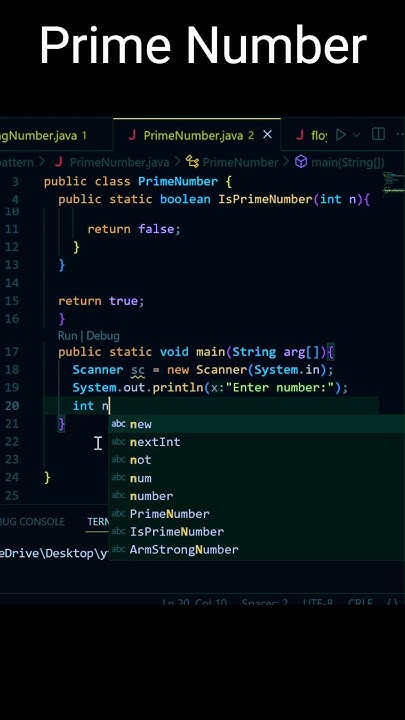 #Prime number #java #leetcode #programming #day 20/100 ...
