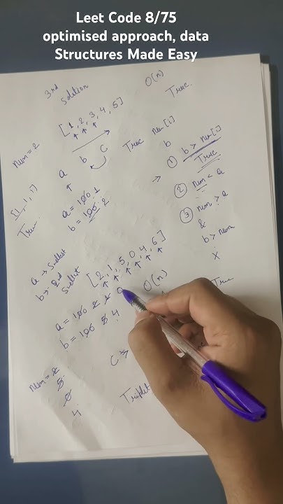 Leet Code 8/75 optimised, click on the caption to watch full video # ...