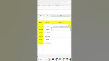 Create #automatic email id in #excel #exceltutorial #trick #viral