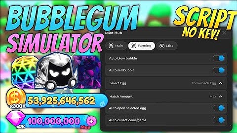 Bubblegum Simulator BGSI Auto Farm Script | Easy Auto Blow, Sell & Hatch Eggs | NO KEY!