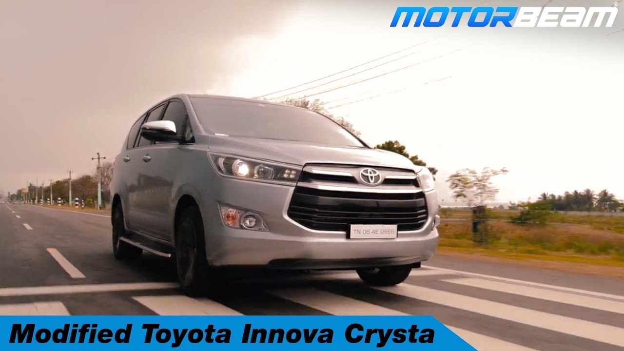 Modified Toyota Innova Crysta Hindi Video Motorbeam