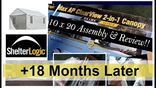 Shelterlogic 10 x 20 Garage-In-A-Box Assembly Recap & Review: 18 Months Later