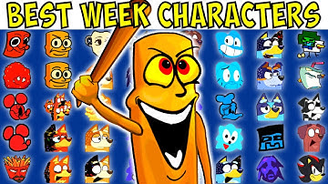 ALL BEST WEEK CHARACTERS | FNF Character Test | Gameplay VS Playground