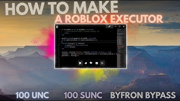 ✅❤️💎HOW TO MAKE A ROBLOX EXECUTOR❤️🤩💎 100 UNC [BYPASS BYFRON] 🎊👑