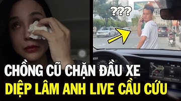 Diệp Lâm Anh bị chồng cũ chặn đầu xe phải livestream cầu cứu