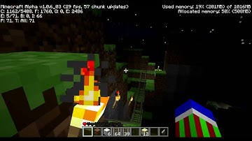 Minecraft Infdev Minecart Coaster Suprise