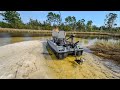 Mini Pontoon Boating in a Tide Pool!!
