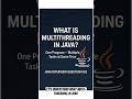 What Is Multithreading in Java? | Java Interview Concept Explained #coding