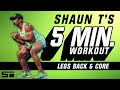 Shaun T 5 Minute Workout Legs Back and Core