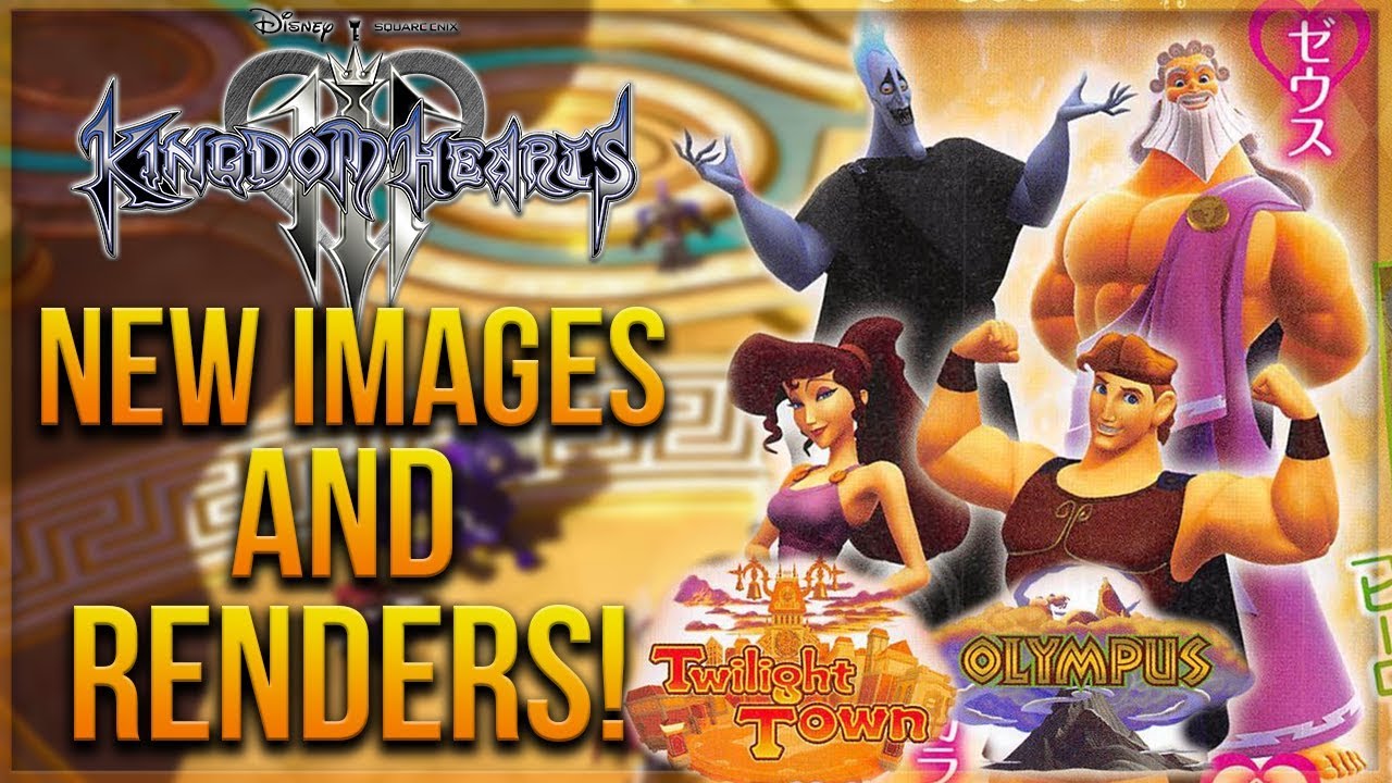 Kingdom Hearts 3 - NEW Images, Renders and World Icons! ZEUS FINALLY REVEALED!