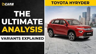 Toyota Hyryder Mild Hybrid Variants Explained | E, S, G, V, V AWD | Sep 2022