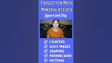 Math Manipulatives for Kindergarten!