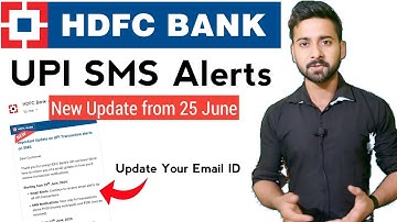 HDFC Bank UPI sms alerts updates | UPI transaction sms alert nahi aayega